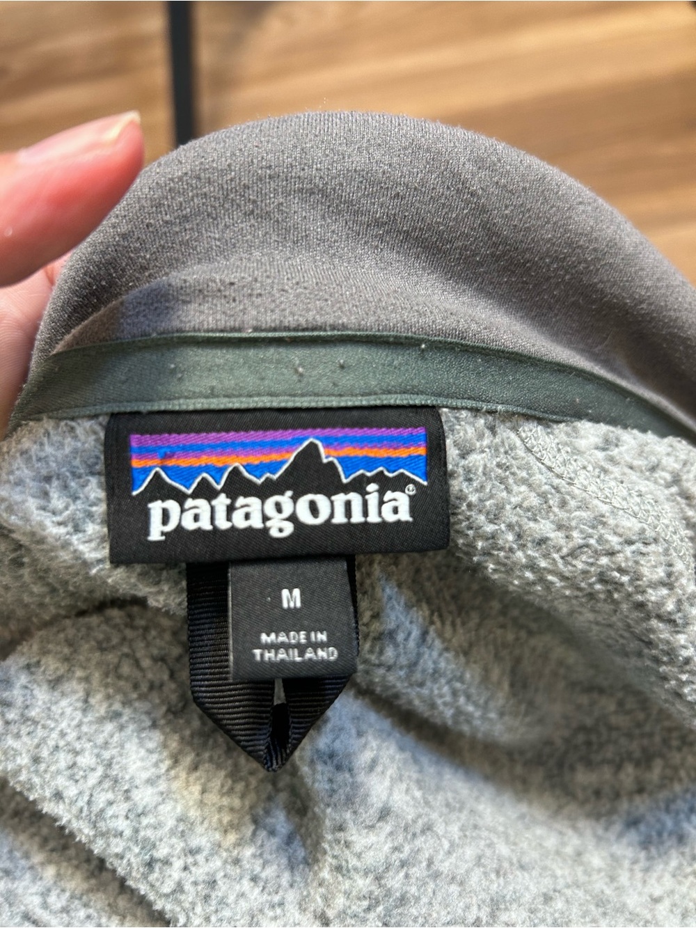 Patagonia mens better sweater full zip size medium gray mock neck outdoors - Picture 3 of 6
